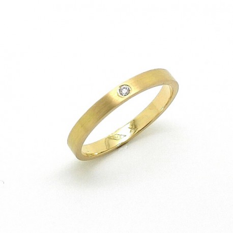 Yellow Gold diamond wedding ring