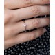 White gold diamond solitaire ring