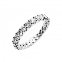 White gold diamond wedding band ring