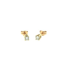 Pendientes de oro amarillo y diamantes