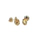 Pendientes de oro amarillo, citrinos y diamantes