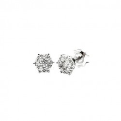 Pendientes de oro blanco y diamantes