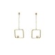 Yellow gold diamond earrings