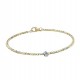 Yellow gold diamond bracelet