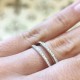 Anillo de oro blanco y diamantes