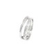 Anillo de oro blanco y diamantes
