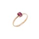 Ruby rose gold ring