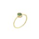 Emerald yellow gold ring