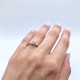 White gold diamond solitaire ring