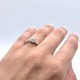 White gold diamond solitaire ring