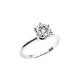 Anillo de oro blanco y diamantes